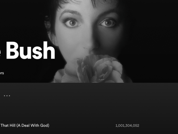 Kate Bush’s ‘Running Up That Hill’ reaches 1bn Spotify streams